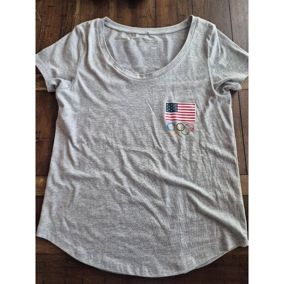 Team USA Tokyo Olympics Gray T-Shirt XS - Picture 1 of 5